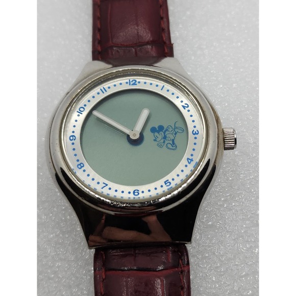Motion Animation LCD Mickey Mouse Disney Rotating animated hidden lugs VTG watch - Picture 3 of 12